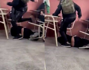 Le dio una paliza a un compañero porque no quiso cederle el banco.