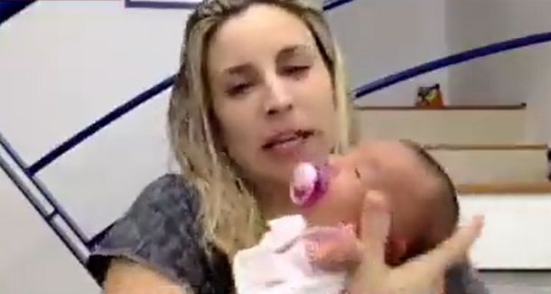 VIDEO: Abigail Lasalle presentó a su beba Abril