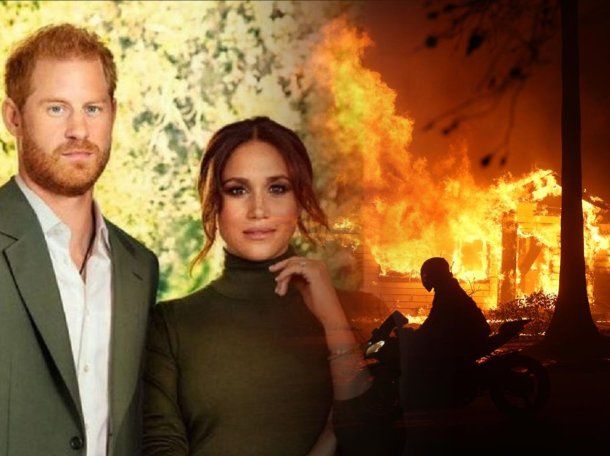 El Príncipe Harry y Meghan Markle se suman a los afectados por el fuego en Los Ángeles