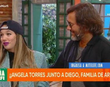 Diego Torres estuvo de invitado a La Peña de Morfi y fue sorprendido por Ángela