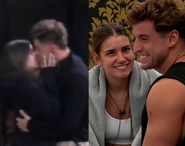 Manuel Ibero y Lola Tomaszeuski, a los besos en Gran Hermano.