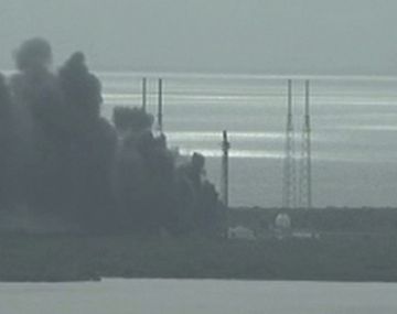 VIDEO: Explota un cohete de SpaceX antes del lanzamiento