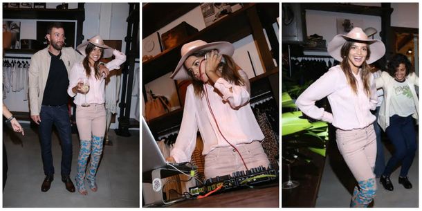 El trendy (pero extraño) look de Calu Rivero en un evento con su novio