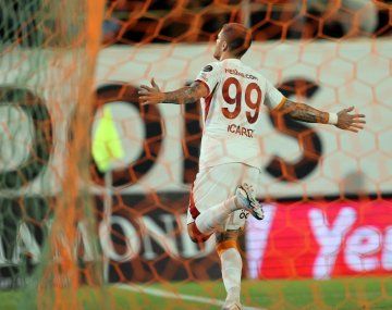 On fire: otro gol de Mauro Icardi en la nueva goleada del Galatasaray