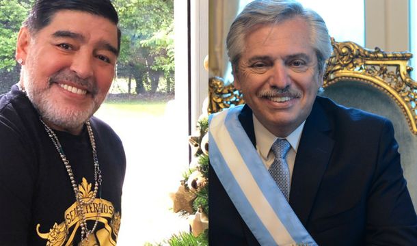 Maradona habló con Alberto: Nuestra lucha no es por los dólares sino por el pan