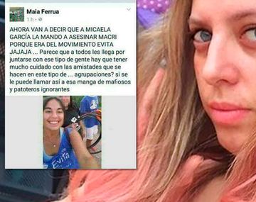 Esta es la publicación de la funcionaria sobre el femicidio de Micaela