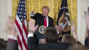 Donald Trump en conferencia de prensa Donald Trump en conferencia de prensa