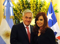 La Presidente se reunió con su par de Chile, Sebastián Piñera