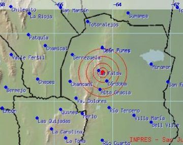 Fuerte temblor sacude a la capital de Córdoba