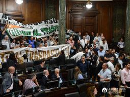 Protesta de judiciales en la Legislatura