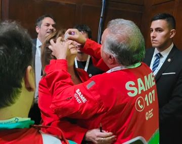 Patricia Bullrich fue atendida por el SAME tras el debate