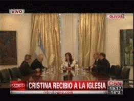 CFK recibió a la cúpula de la Iglesia tras el duro documento
