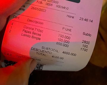 Me parece un afano: le cobraron $4.600 y se quejó en Twitter