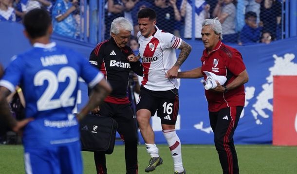 Se confirmó la lesión de Fabricio Bustos: qué tiene y cuándo podría volver en River