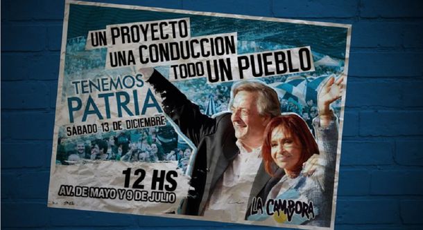 El Video de la convocatoria de La Cámpora a Plaza de Mayo