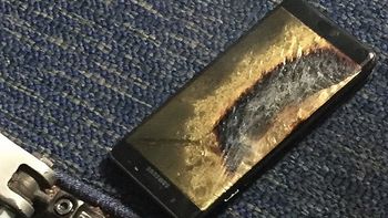 Un Galaxy Note 7 se incendia en un vuelo Un Galaxy Note 7 se incendia en un vuelo