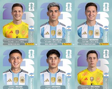 Así serían las figuritas de los futbolistas locales de la prelista de 55 que no están en el álbum del Mundial