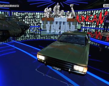 Los símbolos de la dictadura genocida en la realidad aumentada de C5N