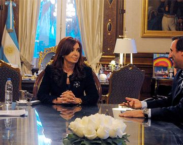 Cristina Kirchner, junto al ministro de Economía Hernán Lorenzino
