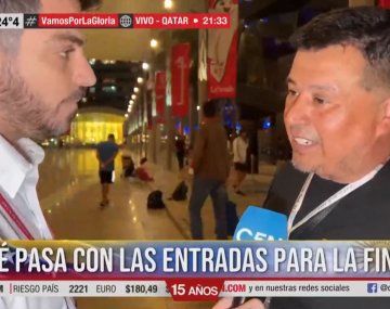 Faltan entradas para la final del Mundial de Qatar 2022: el llanto de un hincha argentino