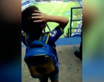 La reacción de un nene al entrar por primera vez a La Bombonera