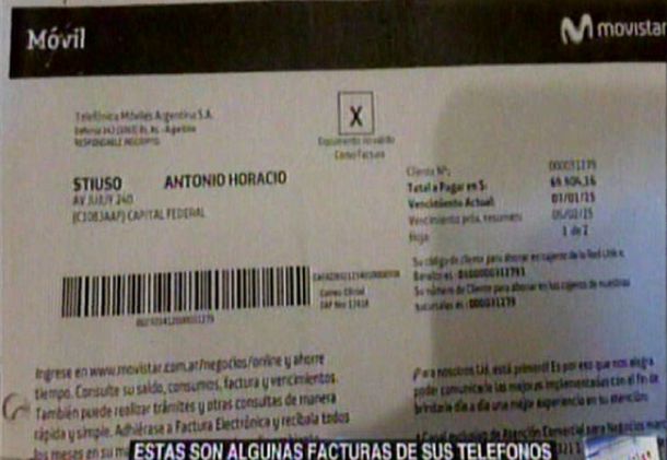Difunden facturas de algunas líneas de celulares del ex espía de la SIDE