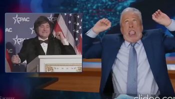 siguen burlando a milei en la tv estadounidense: un duende paj... elefantes siguen burlando a milei en la tv estadounidense: un duende paj... elefantes