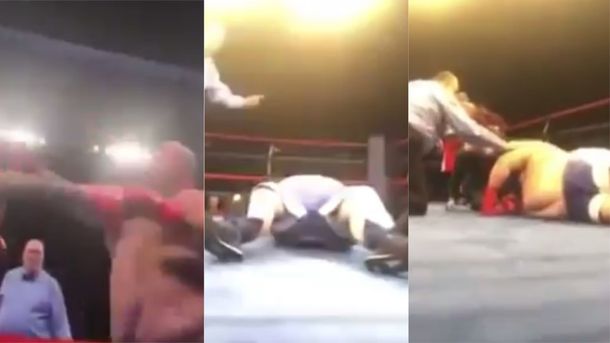 VIDEO: Un obeso ex luchador de MMA sufrió un brutal nocaut en su debut como boxeador