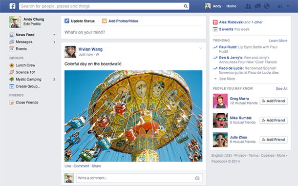 Facebook se moderniza y presenta un rediseño más cercano a las aplicaciones móviles