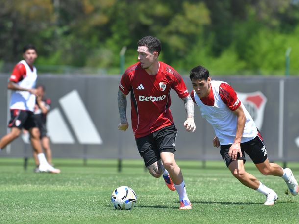 Aníbal Moreno tuvo su primer entrenamiento con el plantel de River: el detalle que llamó la atención
