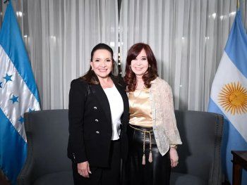 Cristina Kirchner recibió a la Presidenta de Honduras