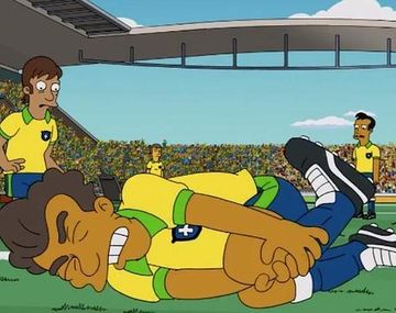 Los Simpson ya lo habían adelantado: la lesión de Neymar en su versión animada