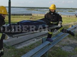El cuerpo sin vida de Juan Jiménez es retirado del dique Los Quiroga El cuerpo sin vida de Juan Jiménez es retirado del dique Los Quiroga