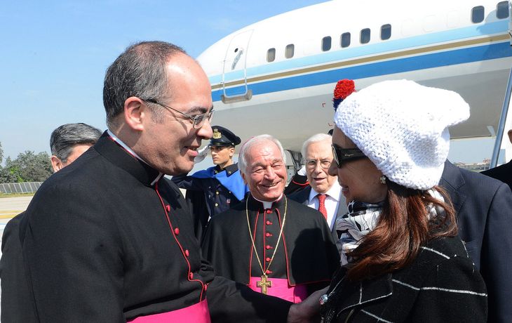 CFK llegó a Roma para la segunda audiencia con el Papa