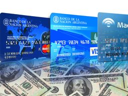 Corte al financiamento en dólares con tarjetas de crédito