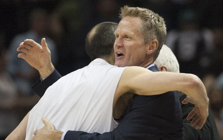 Steve Kerr con Manu Ginobili