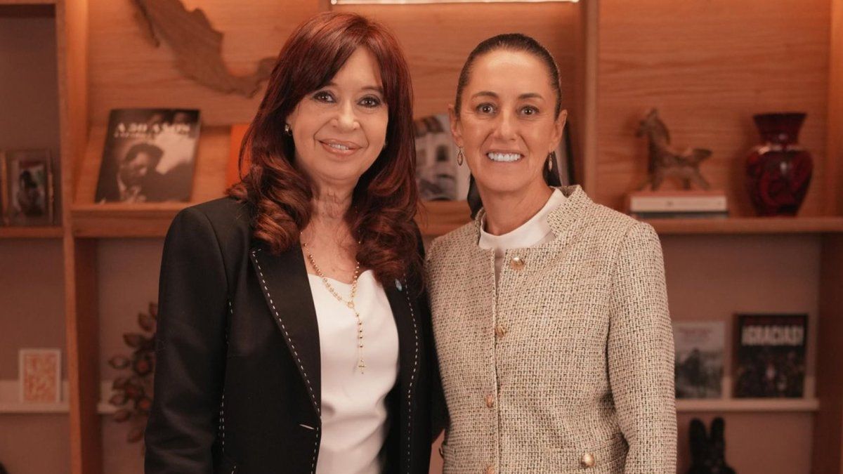 Cristina Kirchner se reunió con Claudia Sheinbaum, presidenta electa de México