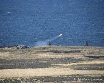 Ingleses realizan ejercicios militares con misiles en las islas Malvinas