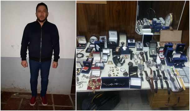 El malviviente se llevaba objetos de mucho valor