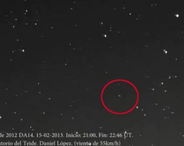 El mejor video del asteroide que rozó la Tierra