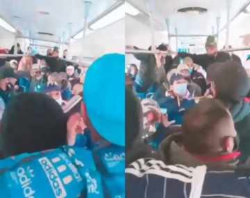 Fumaban adentro del tren y atacaron a dos policías