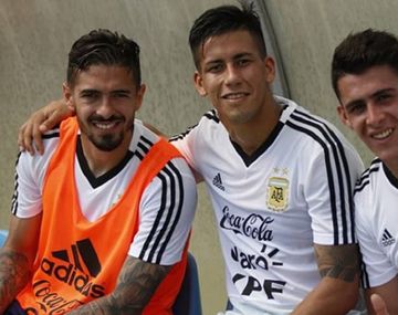 Antes del video, Meza subió una foto dándole ánimo a su compañero