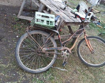 La bicicleta hallada durante la búsqueda de Maia
