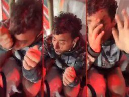 pedi perdon: la frase del barra de independiente que golpeaba a un chileno pedi perdon: la frase del barra de independiente que golpeaba a un chileno