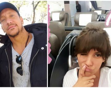 Gimena Accardi y Nico Vázquez, de vacaciones en Barcelona.