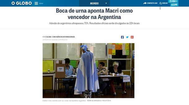 Así reflejan los diarios de Latinoamérica el resultado electoral del balotaje