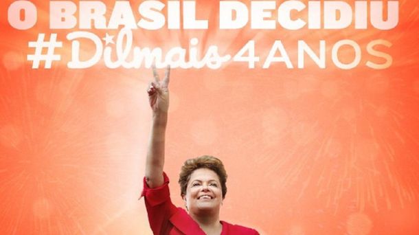 Dilma Rousseff, tras la victoria en la segunda vuelta: Muchas gracias