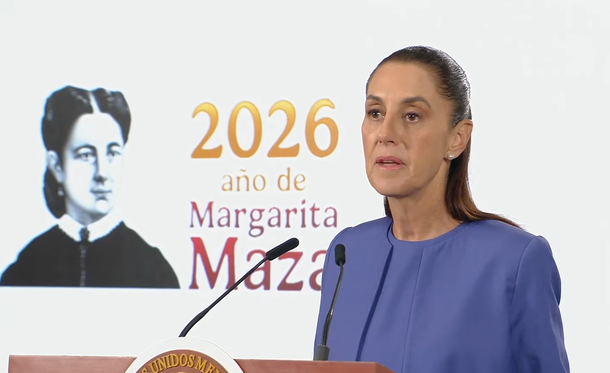 Claudia Sheinbaum en la Mañanera del Pueblo.