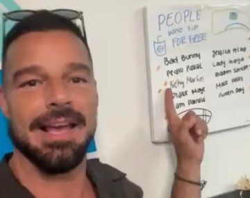 Ricky Martin reclamó un beneficio de una cafetería en Miami y se hizo viral
