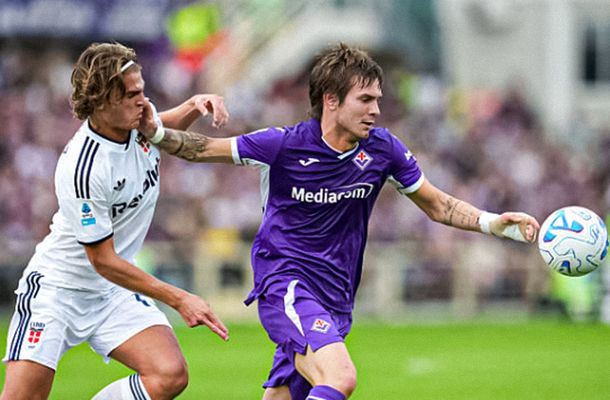 Nico Paz le ganó el duelo a Franco Mastantuono en el triunfo del Como ante Fiorentina